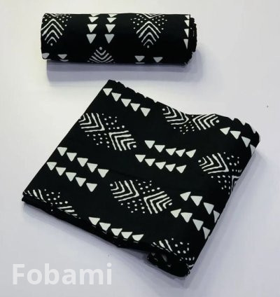 Africa Adire With Great Design in Black and White Design - Other colors Available