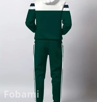 Autumn Vibes Men's Casual Digital Print Hoodie & Sweatpants Set – Stylish & Comfortable – Available on Fobami Market